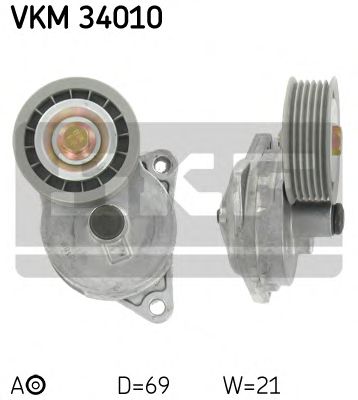 VKM 34010 SKF Натяжний ролик1